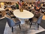 Eettafel Elli ovaal Modern 250cm wit met extra 50%Korting, Huis en Inrichting, Tafels | Eettafels, Overige materialen, 100 tot 150 cm