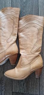 Leren laars. Boho-stijl. Mt. 41, Kleding | Dames, Schoenen, Hoge laarzen, Bruin, Ophalen of Verzenden, Onbekend