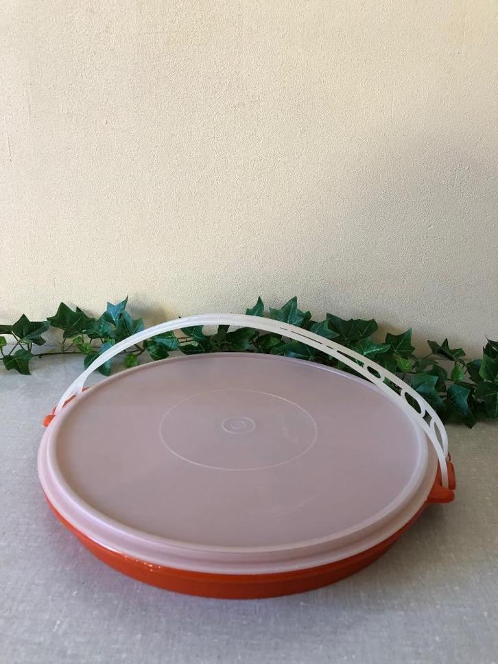 Z.G.A.N. hapjesschaal - vakkenschaal met deksel TUPPERWARE, Huis en Inrichting, Keuken | Tupperware, Zo goed als nieuw, Schaal
