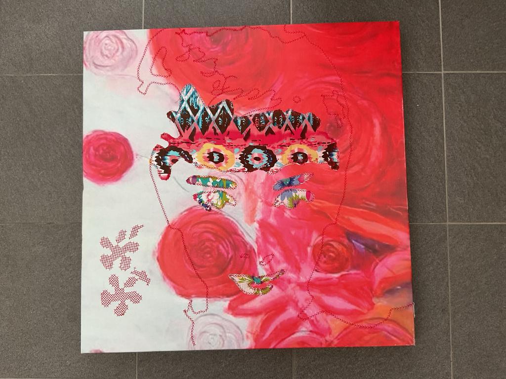 Kleurrijk schilderij, sabine kleiren, Antiek en Kunst, Ophalen