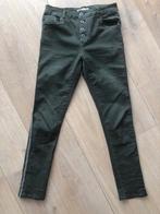 z.g.a.n. 5-pocket legergroene broek met knoopsluiting mtt 38, Kleding | Dames, Maat 38/40 (M), Zwart, Ophalen of Verzenden, Zo goed als nieuw