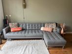 Grijze Ikea LANDSKRONA 4-zitbank met chaise longue, Huis en Inrichting, Banken | Bankstellen, 250 tot 300 cm, Gebruikt, Hoekbank