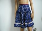 ODD MOLLY rok blauw wit met kant maat L zga NIEUW, Odd molly, Blauw, Maat 42/44 (L), Ophalen of Verzenden