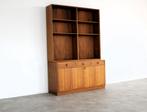 vintage boekenkast | wandkast | jaren 60 | Bodafors, Ophalen of Verzenden, Gebruikt, Teakhout, Met deur(en)