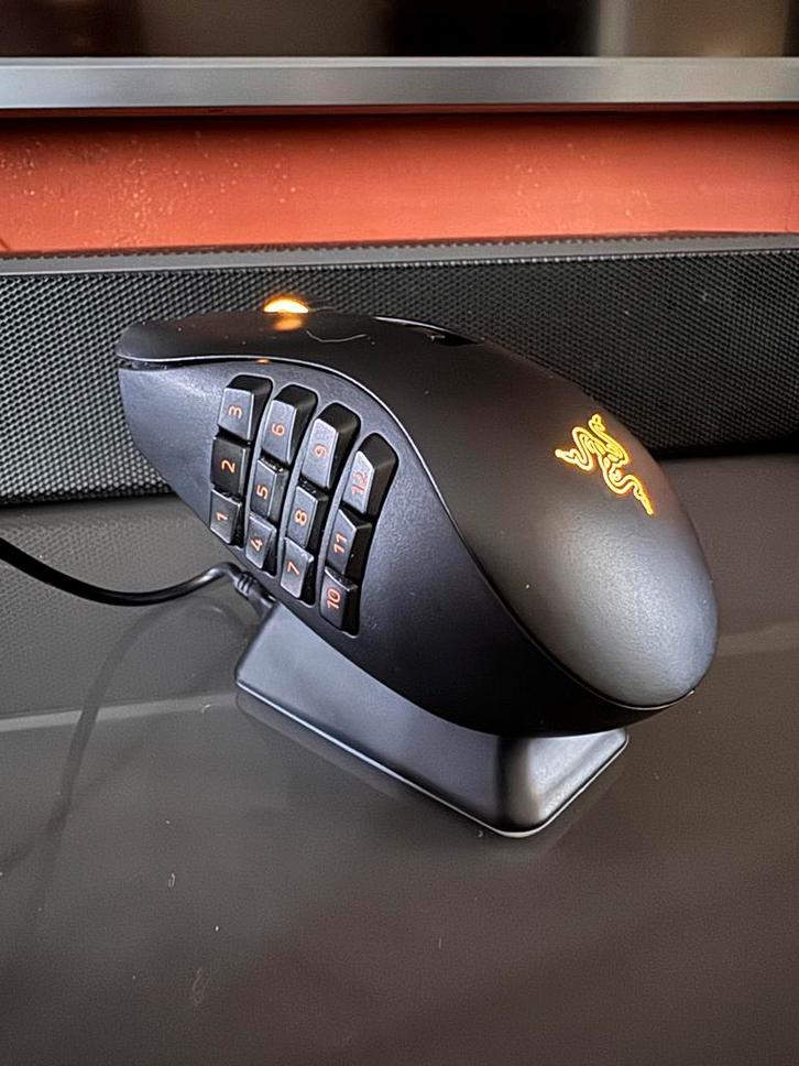 Razer Naga Pro Muis - Gaming - Draadloos, Computers en Software, Muizen, Zo goed als nieuw, Muis, Rechtshandig, Draadloos, Ergonomisch