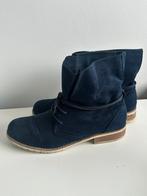 Donkerblauwe suedelook veterlaarsjes mt. 44, Ophalen of Verzenden, Zo goed als nieuw, Blauw, Sneakers of Gympen