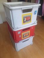 3 Curver opbergbakken - 2 met deksel, Doe-het-zelf en Verbouw, Kratten en Dozen, Ophalen, Minder dan 50 cm, Zo goed als nieuw