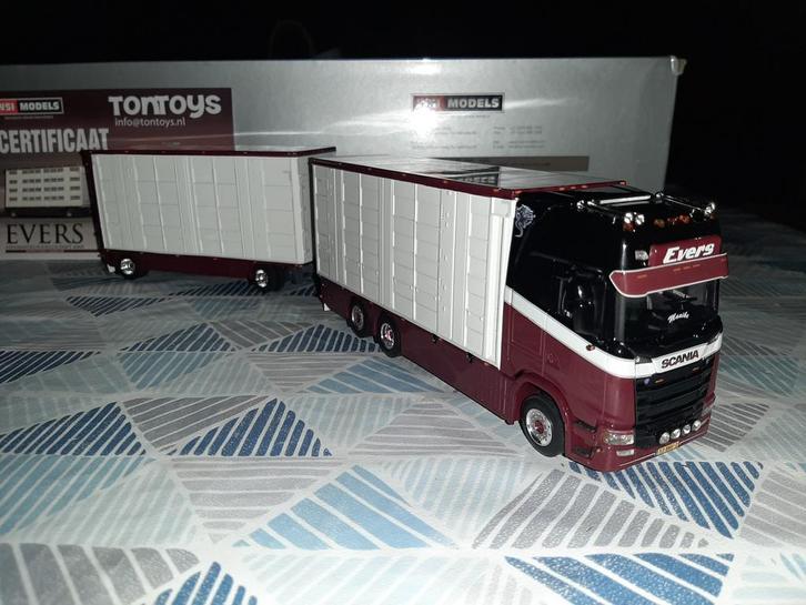 WSI Scania veecombi Evers, Hobby en Vrije tijd, Modelauto's | 1:50, Ophalen of Verzenden