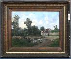 Gustave Albert Catoire (1845–1880) Antiek schilderij op doek, Antiek en Kunst, Ophalen of Verzenden