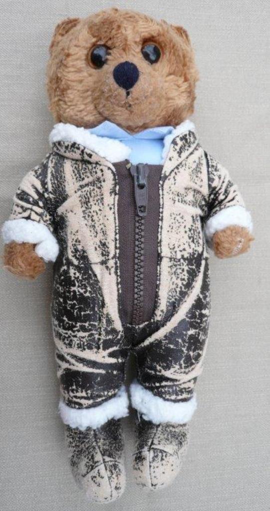 Clifford B. McGuire pilotenbeertje, Verzamelen, Beren en Cherished Teddies, Gebruikt, Stoffen beer, Overige merken, Ophalen of Verzenden