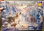 Nieuwe puzzel wolven in de sneeuw 1000 stukjes, Hobby en Vrije tijd, Denksport en Puzzels, Ophalen of Verzenden, 500 t/m 1500 stukjes