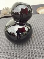Rosenthal zwarte glas vaas home design, Zwart, Ophalen of Verzenden, Minder dan 50 cm, Glas