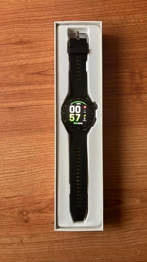 Smartwatch zonder lader, Sieraden, Tassen en Uiterlijk, Smartwatches, Zo goed als nieuw, Android, Zwart, Ophalen of Verzenden