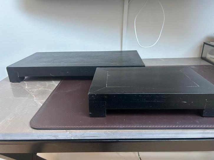 Houten dienbladen - tray set, Huis en Inrichting, Woonaccessoires | Dienbladen, Zo goed als nieuw, Hout, Ophalen of Verzenden