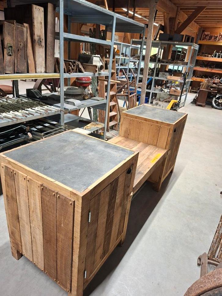 Massief Eiken Buitenkeuken - BBQ 90cm, Antiek en Kunst, Antiek | Meubels | Stoelen en Banken, Ophalen