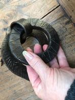 Smeedijzeren deurklopper deurklink deurbeslag oosters, Doe-het-zelf en Verbouw, Hang- en Sluitwerk, Ophalen of Verzenden