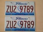 Kentekenplaat Illinois Amerika usa., Verzamelen, Ophalen of Verzenden, Gebruikt, Auto's