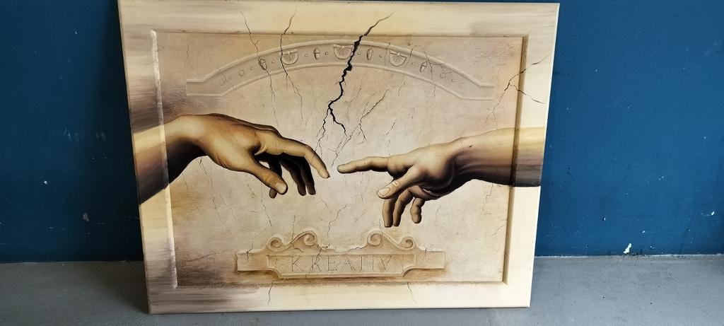Schilderij Creatie van Adam, Antiek en Kunst, Ophalen