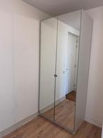 Kledingkast met spiegeldeuren, Ophalen, 200 cm of meer, 50 tot 100 cm, Glas