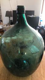 Gist fles groot hoog ongeveer 52 cm hoog, Ophalen, 50 tot 75 cm, Groen, Glas