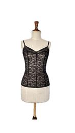 Dolce & Gabbana zwarte kanten top – maat L (valt als M), Maat 38/40 (M), Dolce & Gabbana, Zwart, Ophalen of Verzenden