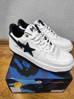 Schoenen A Bathing Ape JJJJound x Bapesta White Navy, Kleding | Heren, Schoenen, Verzenden, Wit, Nieuw, Sneakers of Gympen