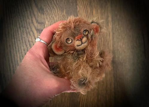 Handgemaakte Aap teddybeer beer teddy beweegbaar pop bear, Verzamelen, Beren en Cherished Teddies, Nieuw, Stoffen beer, Overige merken