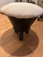 Stoer krukje/bijzettafel, Huis en Inrichting, Ophalen, Rond, Minder dan 50 cm, Zo goed als nieuw