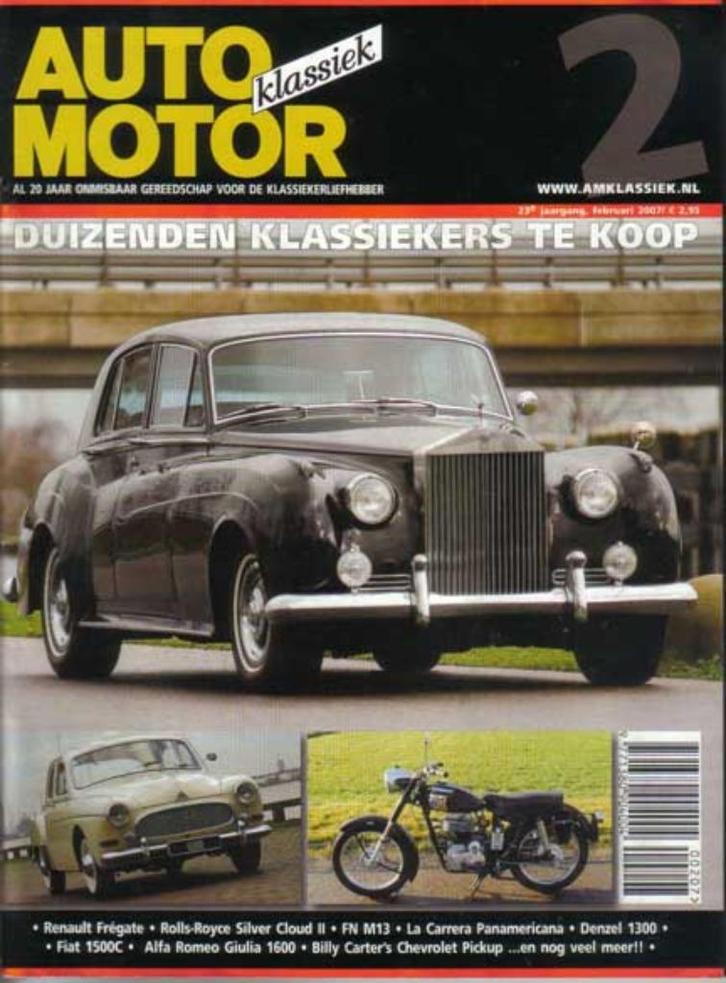 AMK 2 2007 : Rolls-Royce Silver Cloud II - Renault Fregate, Boeken, Auto's | Folders en Tijdschriften, Gelezen, Algemeen, Ophalen of Verzenden