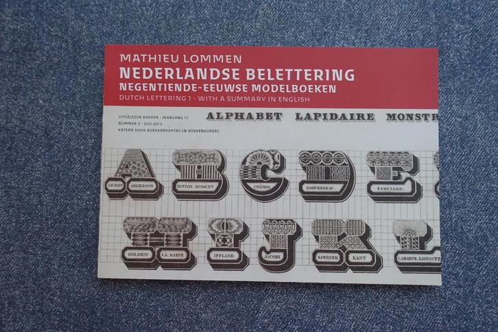 Mathieu Lommen. Nederlandse belettering (19e eeuw), Boeken, Kunst en Cultuur | Beeldend, Zo goed als nieuw, Grafische vormgeving