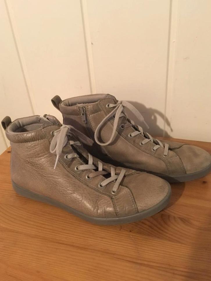 Nette bruine leren hoge schoenen van Ecco, maat 40, Kleding | Dames, Schoenen, Zo goed als nieuw, Pumps, Bruin, Verzenden