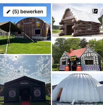 Opblaasbare feesttent/partytent huren?  Diverse modellen beschikbaar voor biedingen
