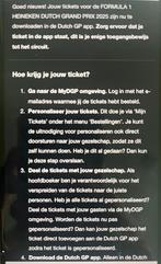 F1Zandvoort - dutch grand prix friday 2025 (3 tickets), Tickets en Kaartjes, Evenementen en Festivals, Drie personen of meer