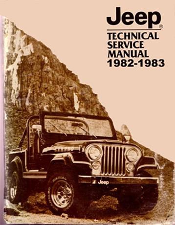 Jeep CJ-6/CJ-7, Cherokee, Wagoneer, Truck 1982 TSM op DVD beschikbaar voor biedingen