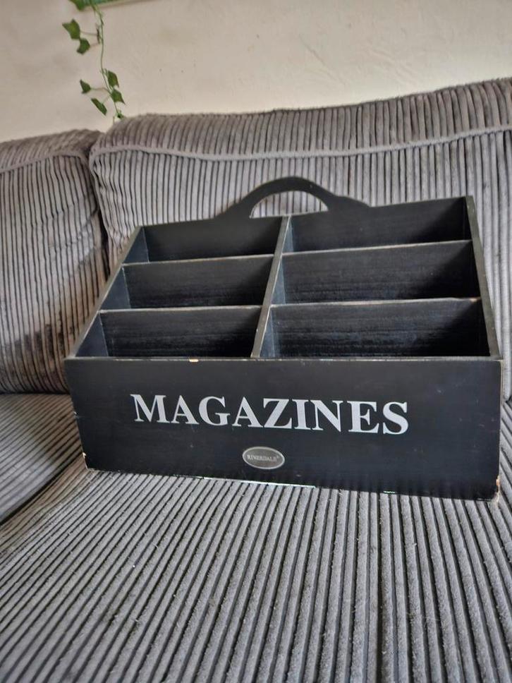 Riverdale Tijdschriftenbak - Vintage Look, Huis en Inrichting, Woonaccessoires | Krantenbakken en Lectuurbakken, Gebruikt, Ophalen
