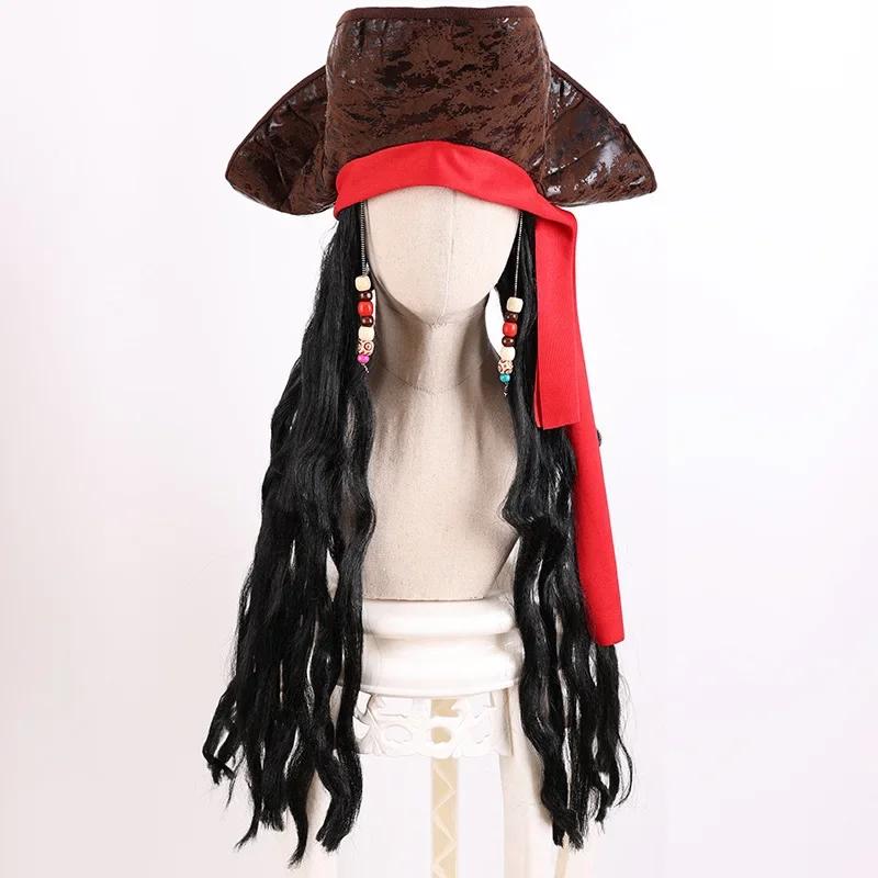 Piratenhoed Met Pruik / Jack Sparrow, Sieraden, Tassen en Uiterlijk, Uiterlijk | Haarverzorging, Verzenden, Nieuw, Pruik of Haarverlenging