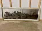 Mooi Manhattan Morning foto in lijst  maat:  63 x 168 cm, Ophalen, Gebruikt, 50 tot 75 cm, 100 tot 125 cm
