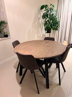 Ronde eettafel, Huis en Inrichting, Tafels | Eettafels, Ophalen, Gebruikt, 100 tot 150 cm, Rond