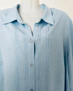 Erfo lichtblauwe blouse maat 48, Ophalen of Verzenden, Zo goed als nieuw, Maat 46/48 (XL) of groter, Blauw