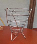 Fruitschaal verchroomd metaal, lees de beschrijving., Ophalen of Verzenden