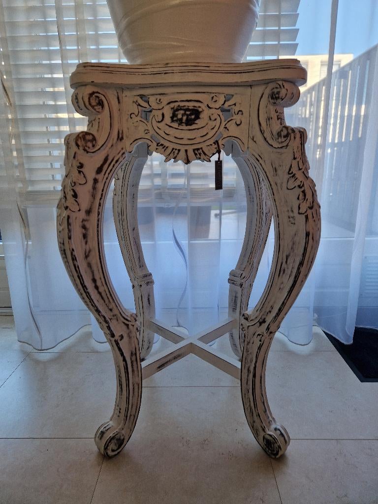 Zeer mooie bijzettafel/zuil van Lifestyle Barok model, Ophalen, Zo goed als nieuw, Rechthoekig, 50 tot 100 cm