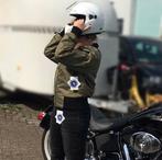 Unisex Kevlar Motorjas Bomberjack Legergroen XXS tot ..., Motoren, Kleding | Motorkleding, Nieuw met kaartje, BadBoy.NL, Jas | textiel