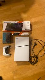 Ps5 slim no disc edition + pro keyboard, muis en muismat, Ophalen of Verzenden, Zo goed als nieuw
