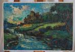 Ko Braut (XXe) - Landschap - Paneel - 1950, Antiek en Kunst, Verzenden
