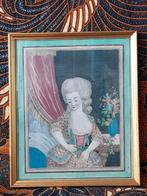 Mooie antieke ingelijste erotische gravure uit Frankrijk.