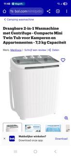 Wasmachine + centrifuge camping, boot, zolder, Witgoed en Apparatuur, Wasmachines, Ophalen, Minder dan 1200 toeren, Minder dan 85 cm