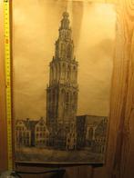 278> Ets van de Martinitoren in Groningen , Marius Janssen, Antiek en Kunst, Verzenden