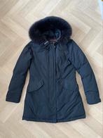 Woolrich luxury arctic parka S 36 marine blauw bont, Blauw, Ophalen of Verzenden, Zo goed als nieuw, Maat 36 (S)