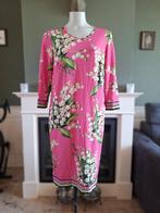 Piero Moretti roze bloemen jurk IT 44 NL 40 gratis verz NL, Kleding | Dames, Maat 38/40 (M), Piero Moretti, Verzenden, Zo goed als nieuw