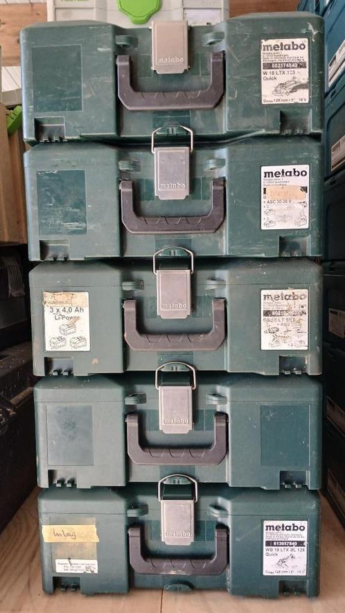Metabo box systainers sistainers metabox metaloc koffer, Auto diversen, Autogereedschap, Gebruikt, Ophalen of Verzenden